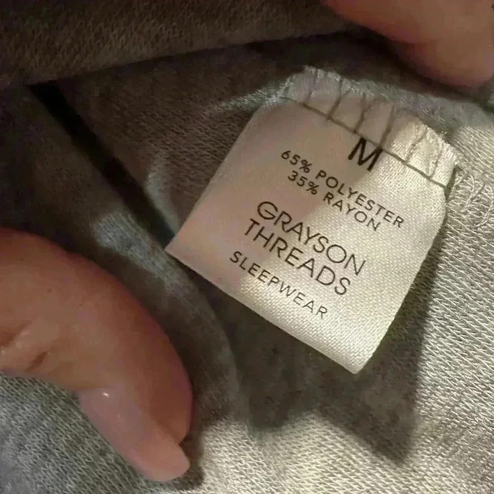 Grayson/Thread Grey Christmas Santa Sweatshirt Medium Cozy Holiday Graphic Funny - Picture 5 of 9